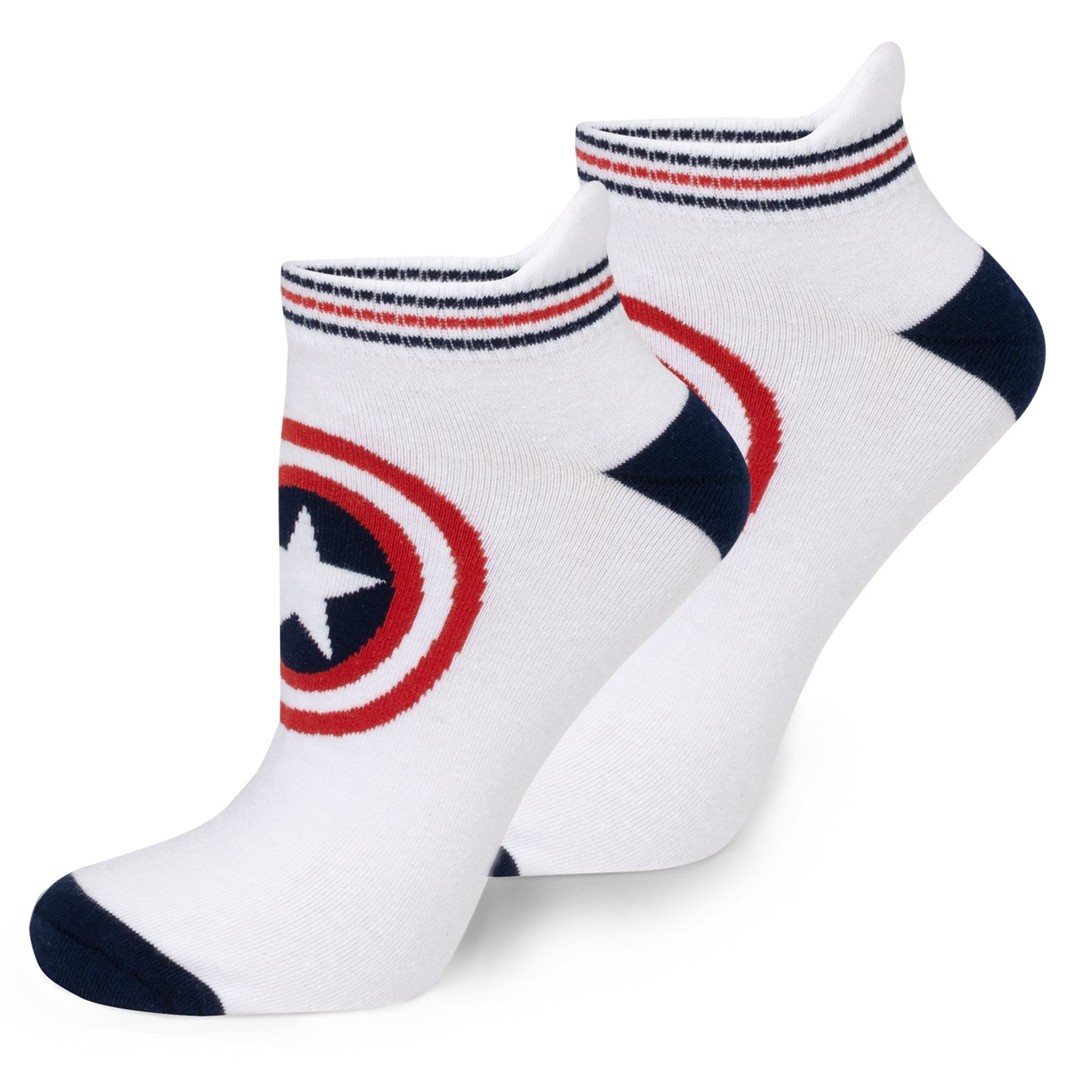 Marvel Captain America Ankle Socks 3-Pack and Lapel Pin Gift Set - OVERLANDERS Outfitter