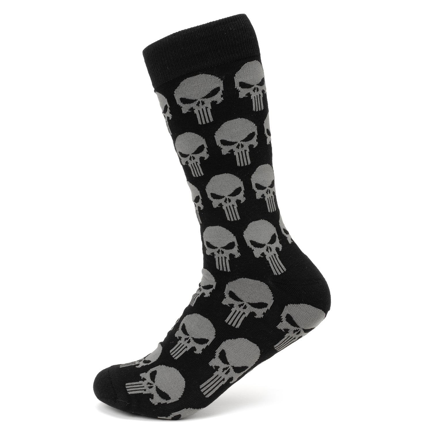 Marvel Punisher Black Socks and Silver Lapel Pin Gift Set - OVERLANDERS Outfitter