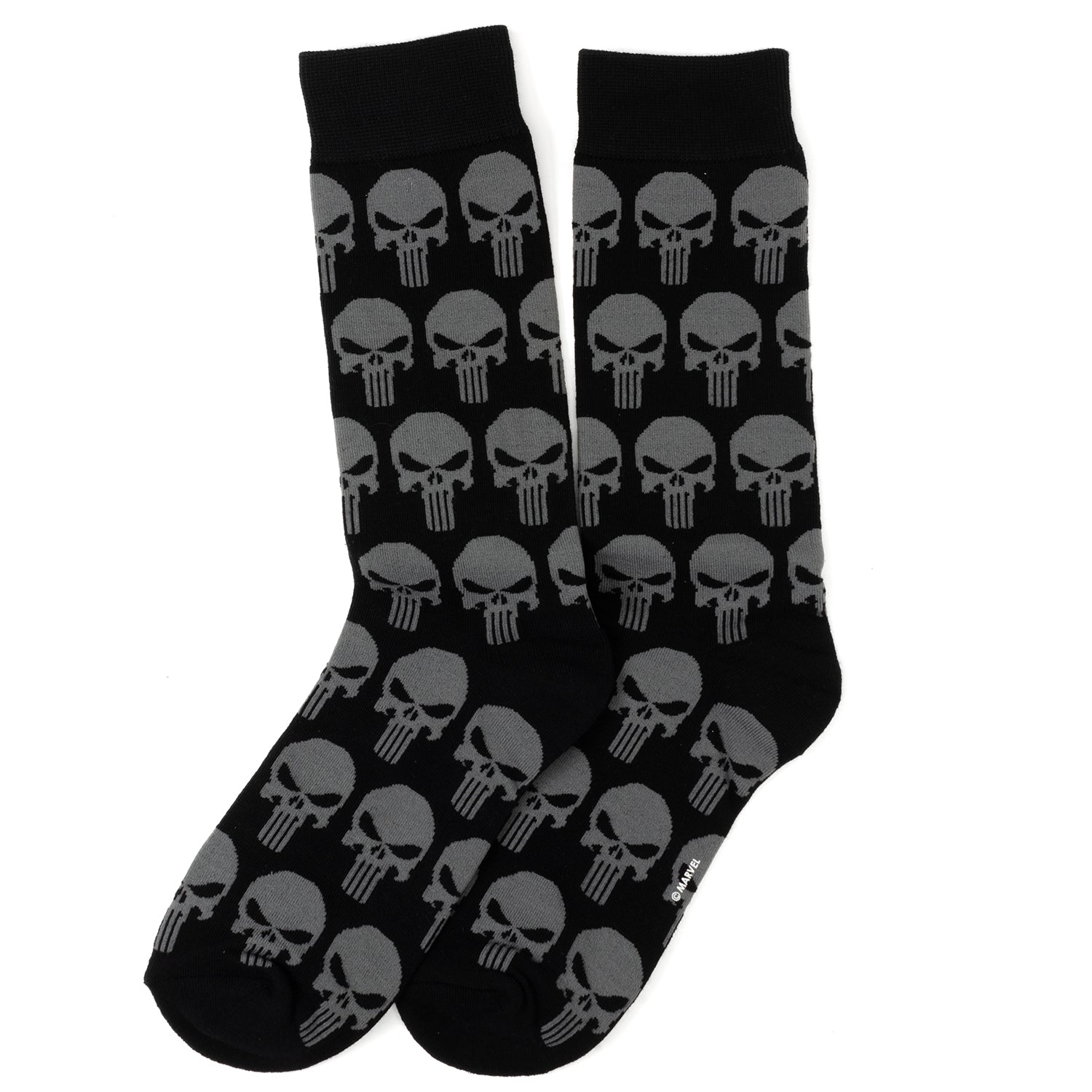 Marvel Punisher Black Socks and Silver Lapel Pin Gift Set - OVERLANDERS Outfitter