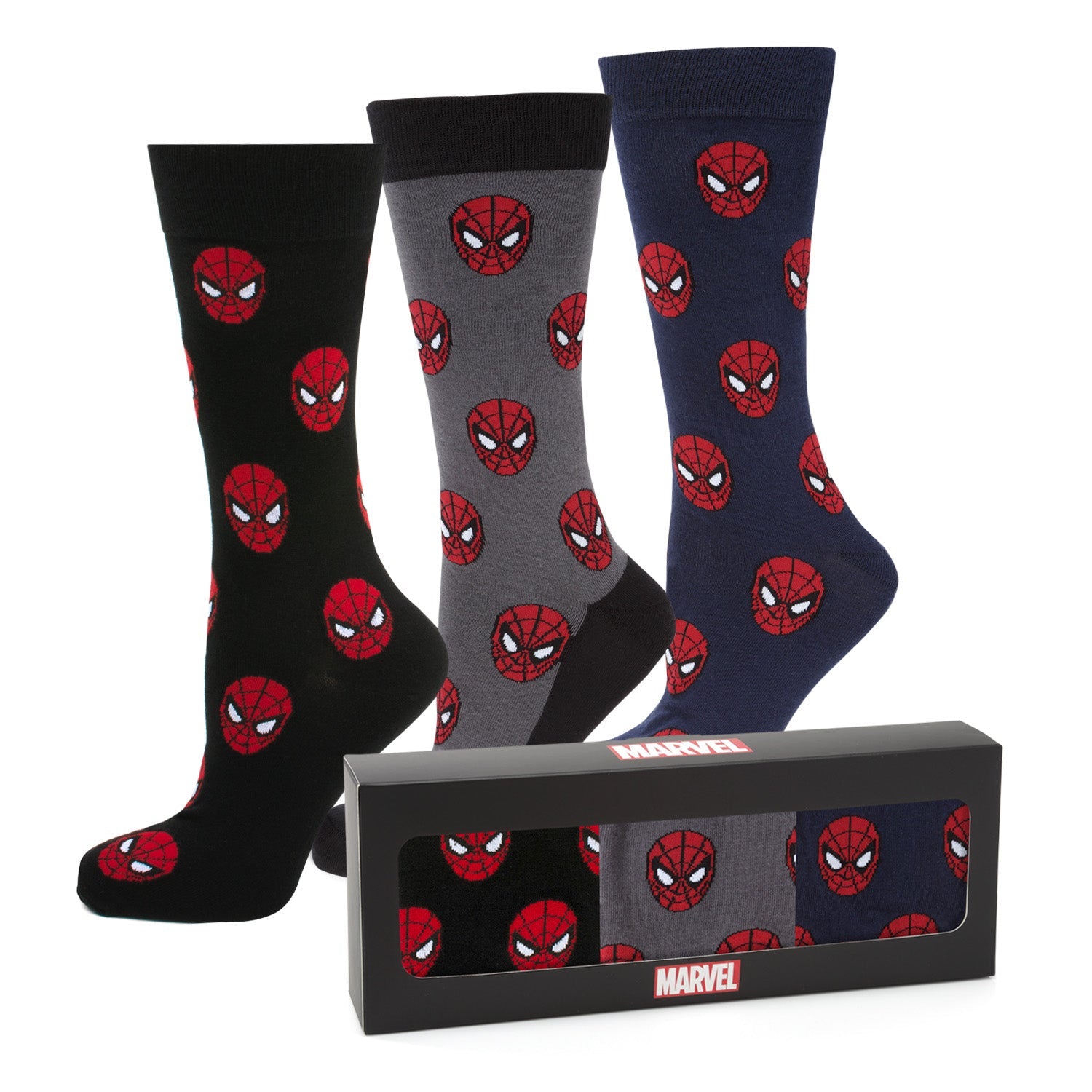Marvel Spider-Man 3 Pack Socks and Lapel Pin Gift Set - OVERLANDERS Outfitter