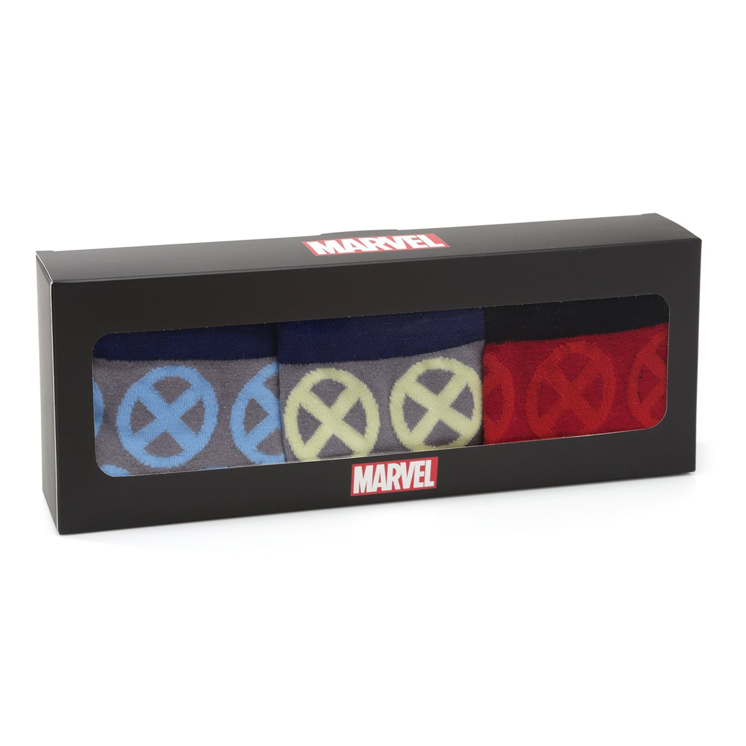Marvel X-Men Socks 3 Pack with Lapel Pin Gift Set - OVERLANDERS Outfitter