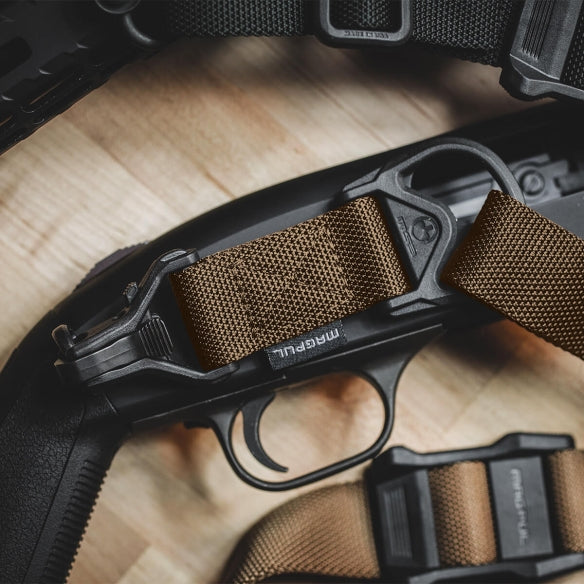 HCC Tactical MS1® MS3® Adapter slings displayed in a lifestyle setting, showcasing their design and functionality.