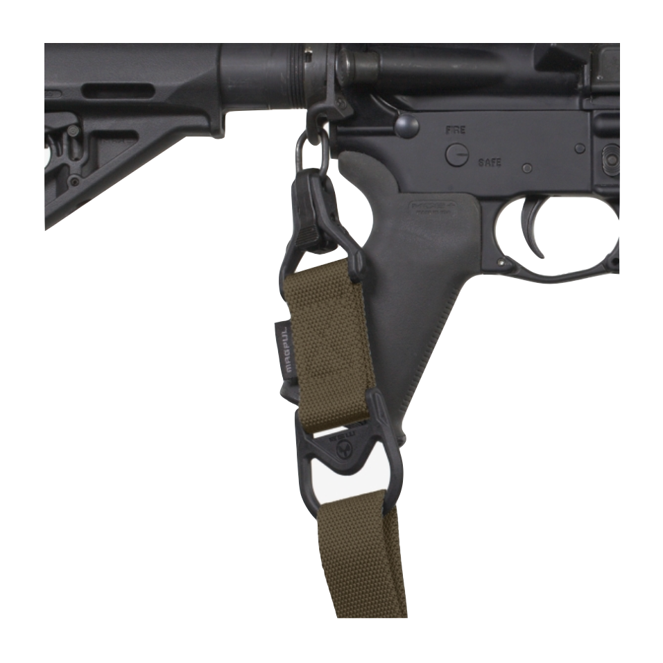 HCC Tactical MS1 MS3 Adapter slings displayed in a lifestyle setting, showcasing their versatility and design.
