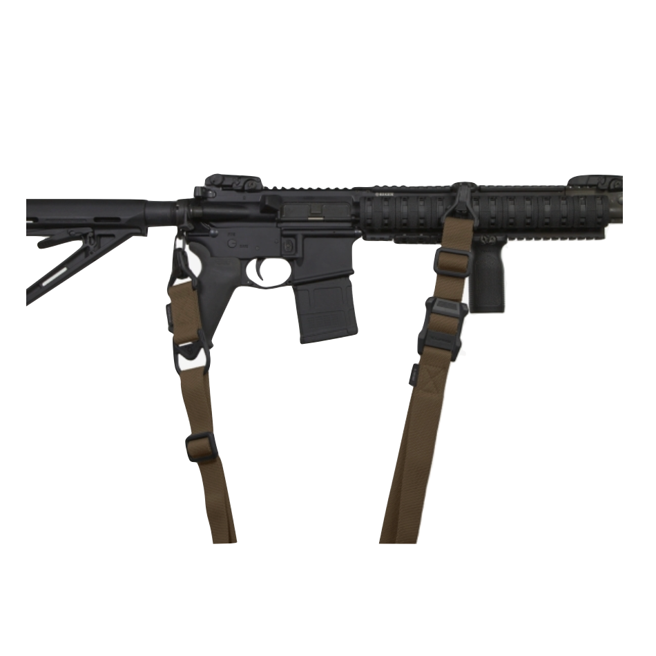 HCC Tactical MS1 MS3 Adapter slings displayed in a lifestyle setting, highlighting versatility and design.