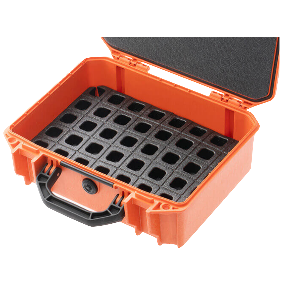 HCC Tactical DAKA Universal Grid Organizer for long rifles, durable storage case with customizable compartments for firearm accessories