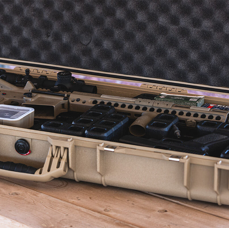 HCC Tactical DAKA Grid Case Organizer inside Pelican 1700 Protector for secure storage of gear and accessories.