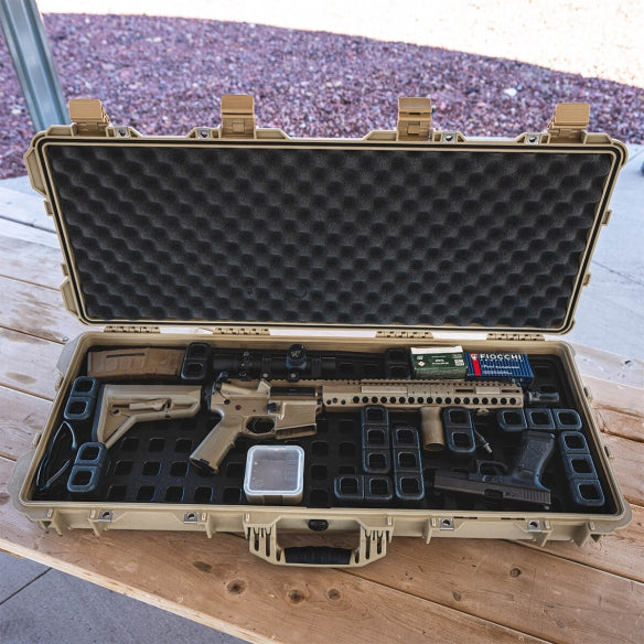 HCC Tactical DAKA Grid Case Organizer inside Pelican 1700 Protector, designed for efficient storage and organization of gear.