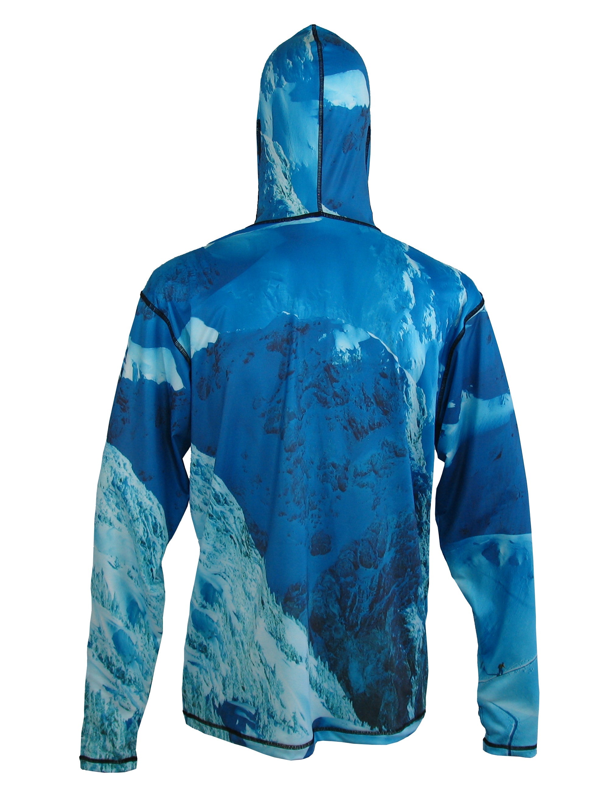 Making Tracks lightweight mountain graphic hoodie by Sunpro Hoodies from Cognito Brands, Inc., featuring a mountain design on soft fabric.