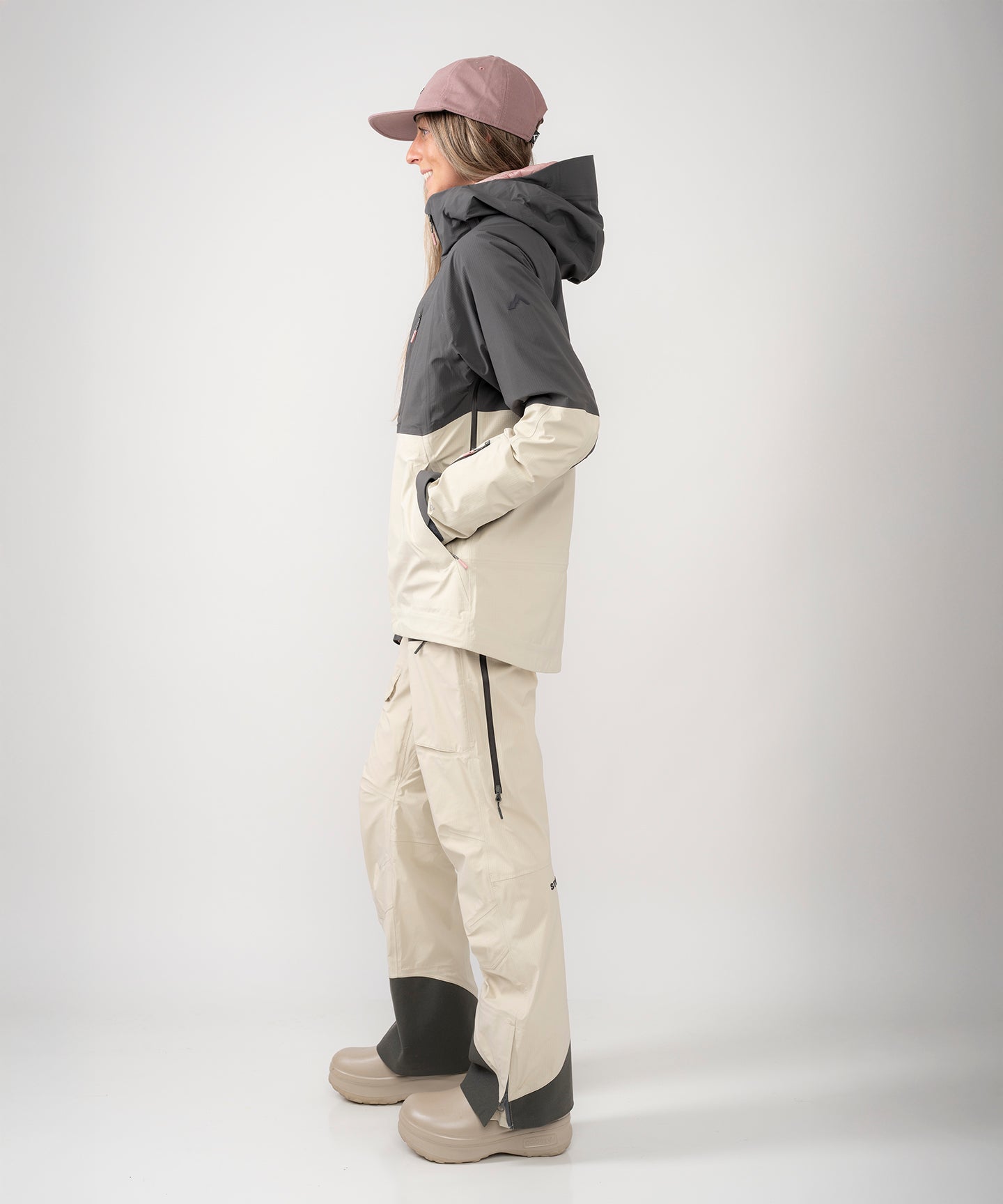 Strafe Outerwear Meadow 3L Shell Jacket in vibrant color, showcasing waterproof fabric and adjustable hood features.