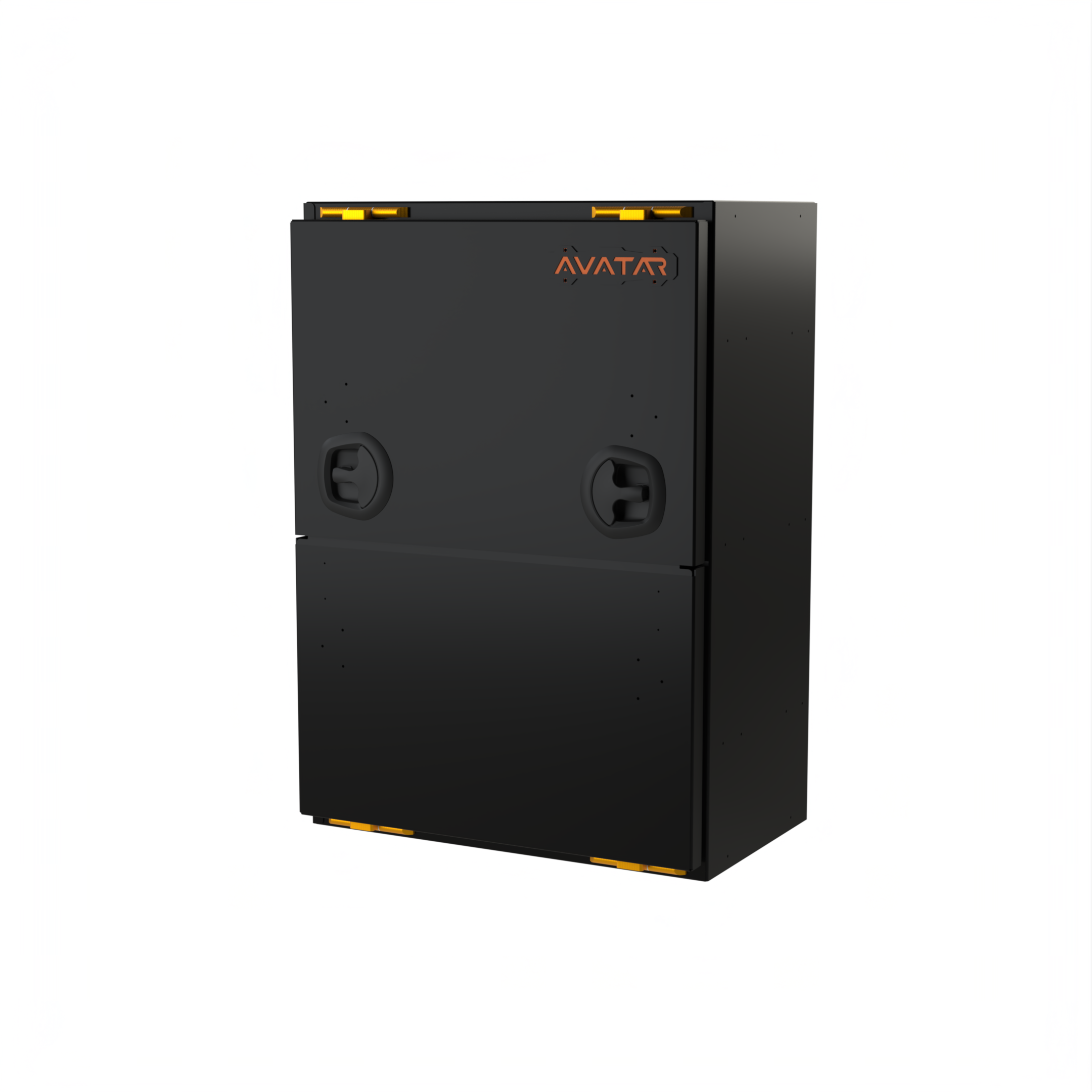 Closed Avatar Mega Storage Box by Avatar Offroad, durable plastic storage container with secure lid for organization.