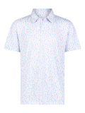 White Water Life Mermaid Polo featuring a vibrant mermaid graphic on a classic polo shirt.