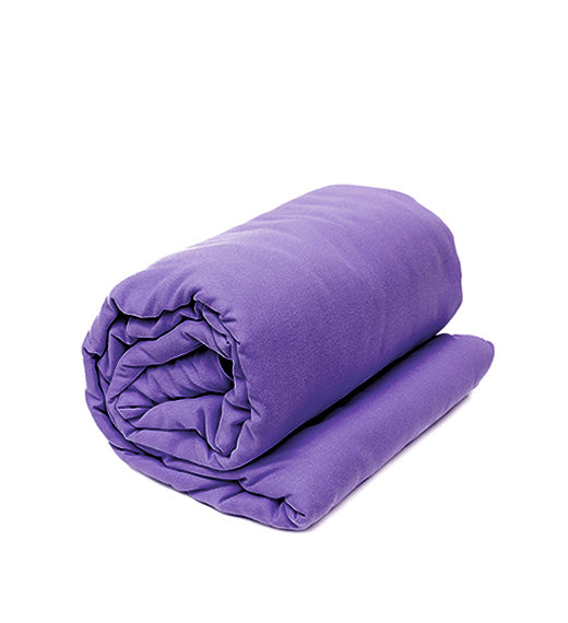 Pike Trail metallic lavender sleeping bag liner showing smooth fabric and lightweight design for added comfort and warmth.