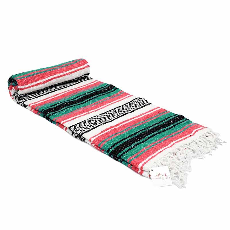 Coral & Sea Green Falsa Yoga Blanket - OVERLANDERS Outfitter