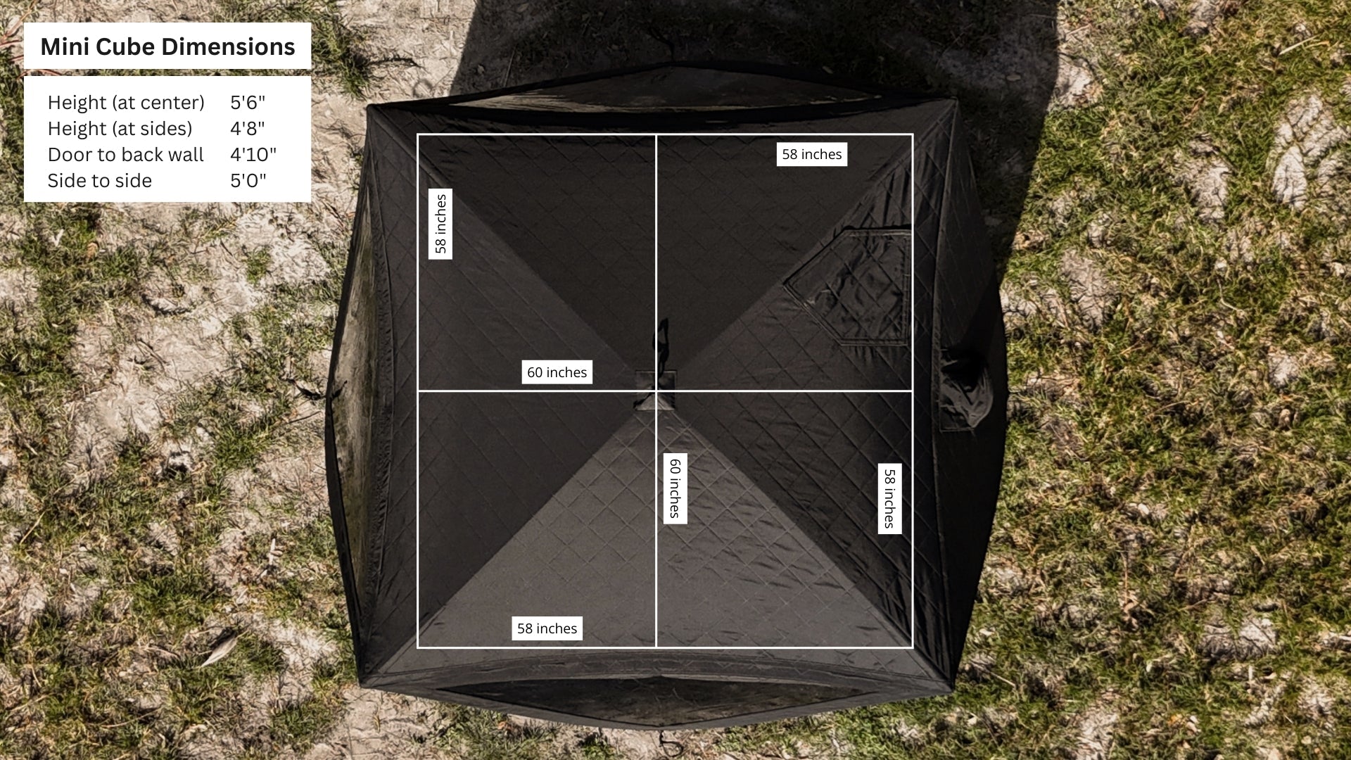 Mini Cube Sauna Tent (2-person; tent only) - We The Collective