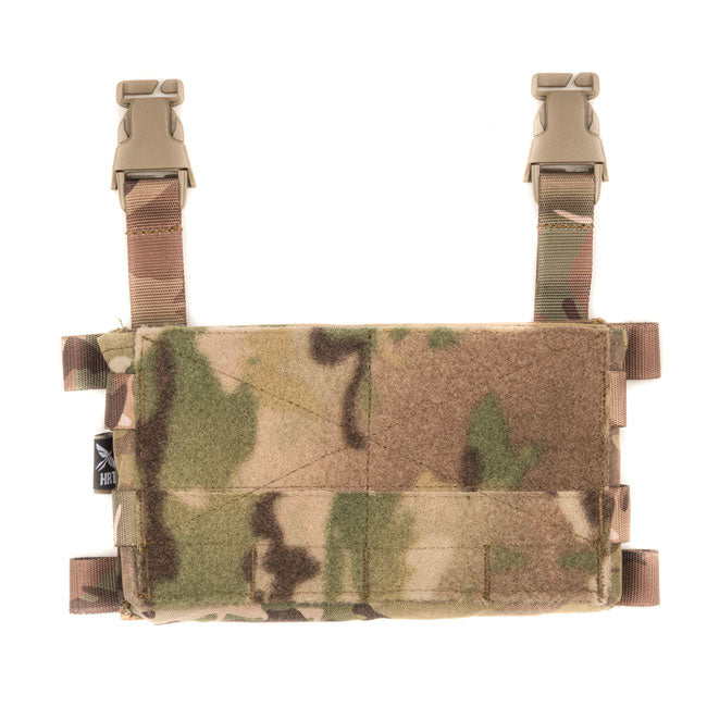 HCC Tactical Modulus Placard in Multicam, showcasing tactical gear with multiple attachment points and a durable design.