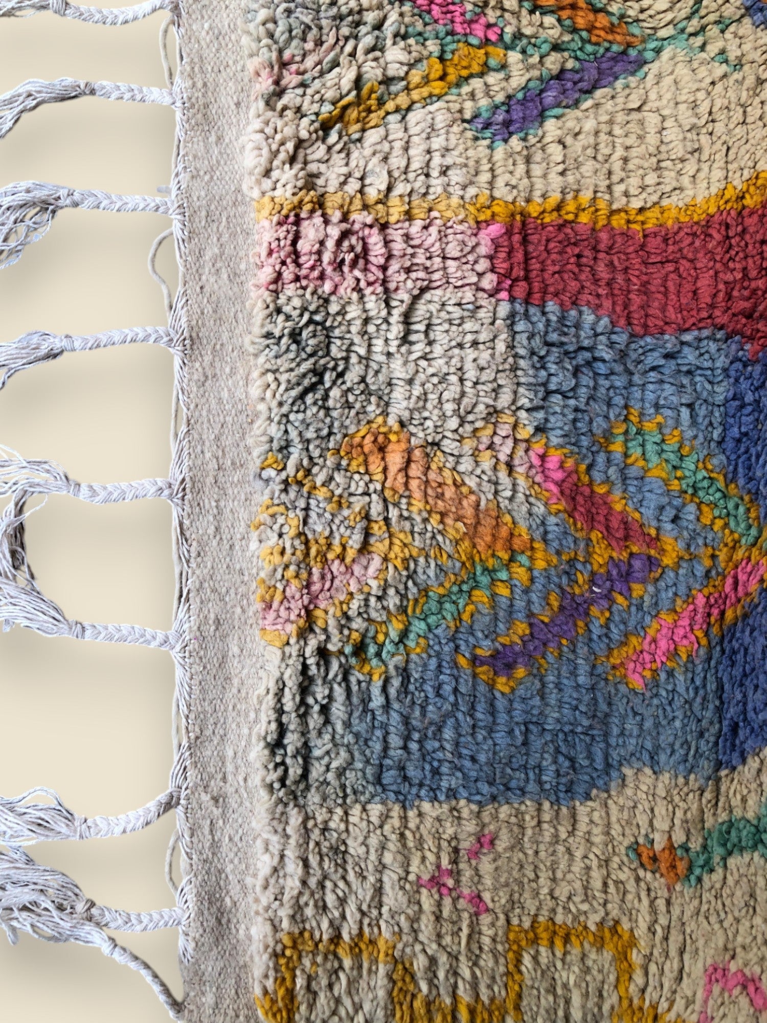 Zahra Moroccan Rug – Handmade Colorful Berber Wool - We The Collective