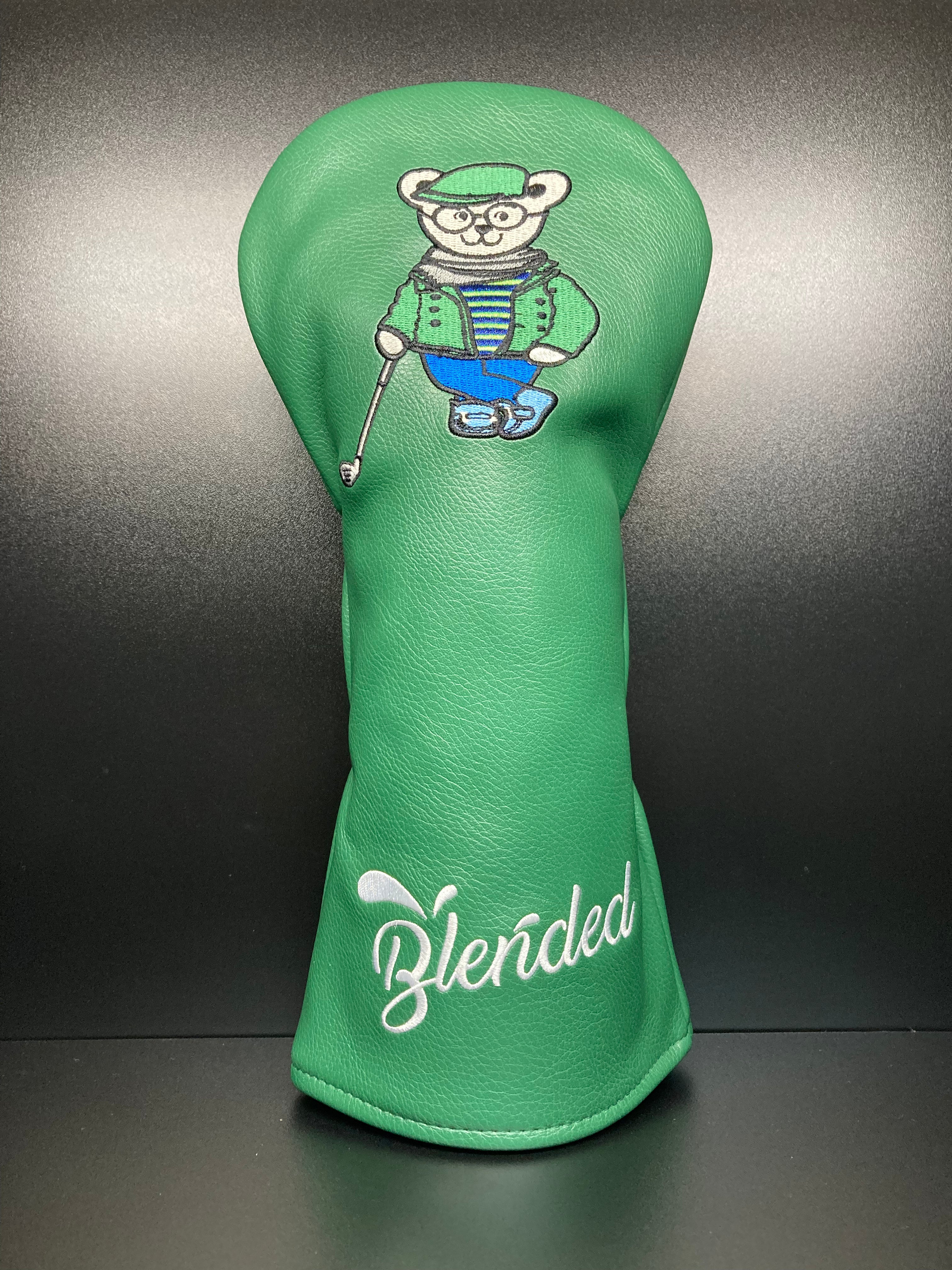 Mr. Bear golf club headcover by ParWestGolf, soft plush bear design, fits standard golf clubs, playful and protective accessory.