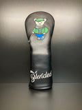 Soft Mr. Bear golf club headcover by ParWestGolf featuring a plush bear face design for protecting your golf clubs.