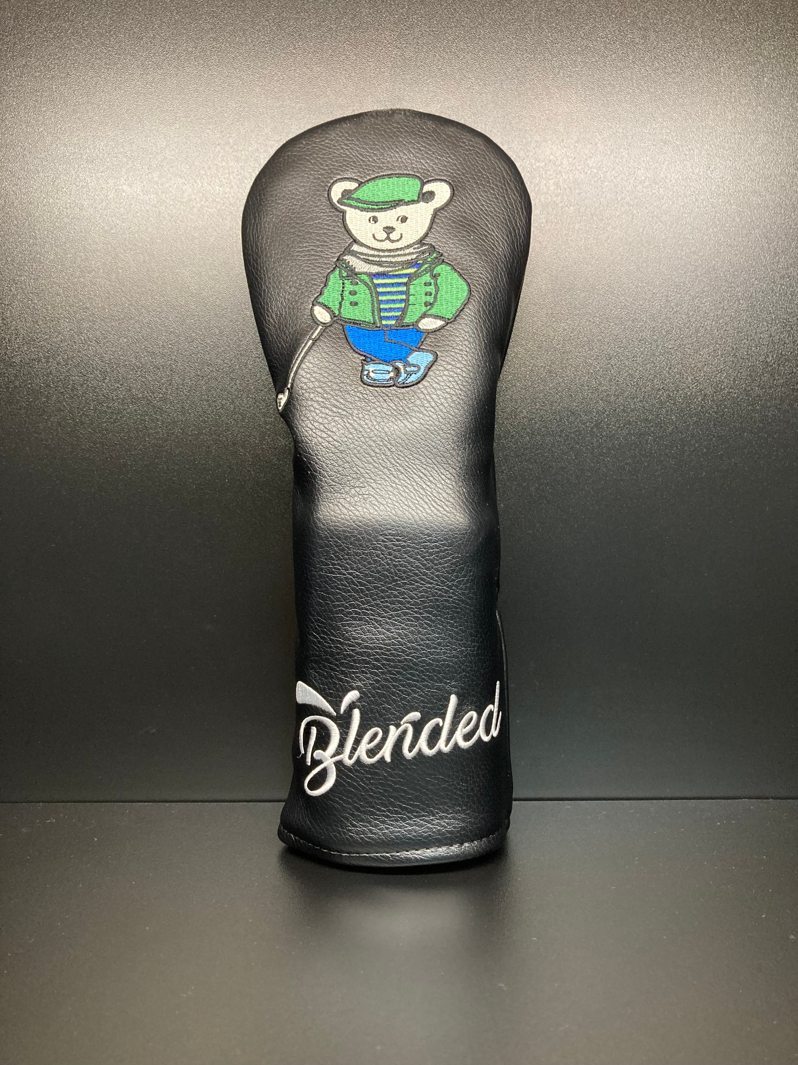Soft Mr. Bear golf club headcover by ParWestGolf featuring a plush bear face design for protecting your golf clubs.