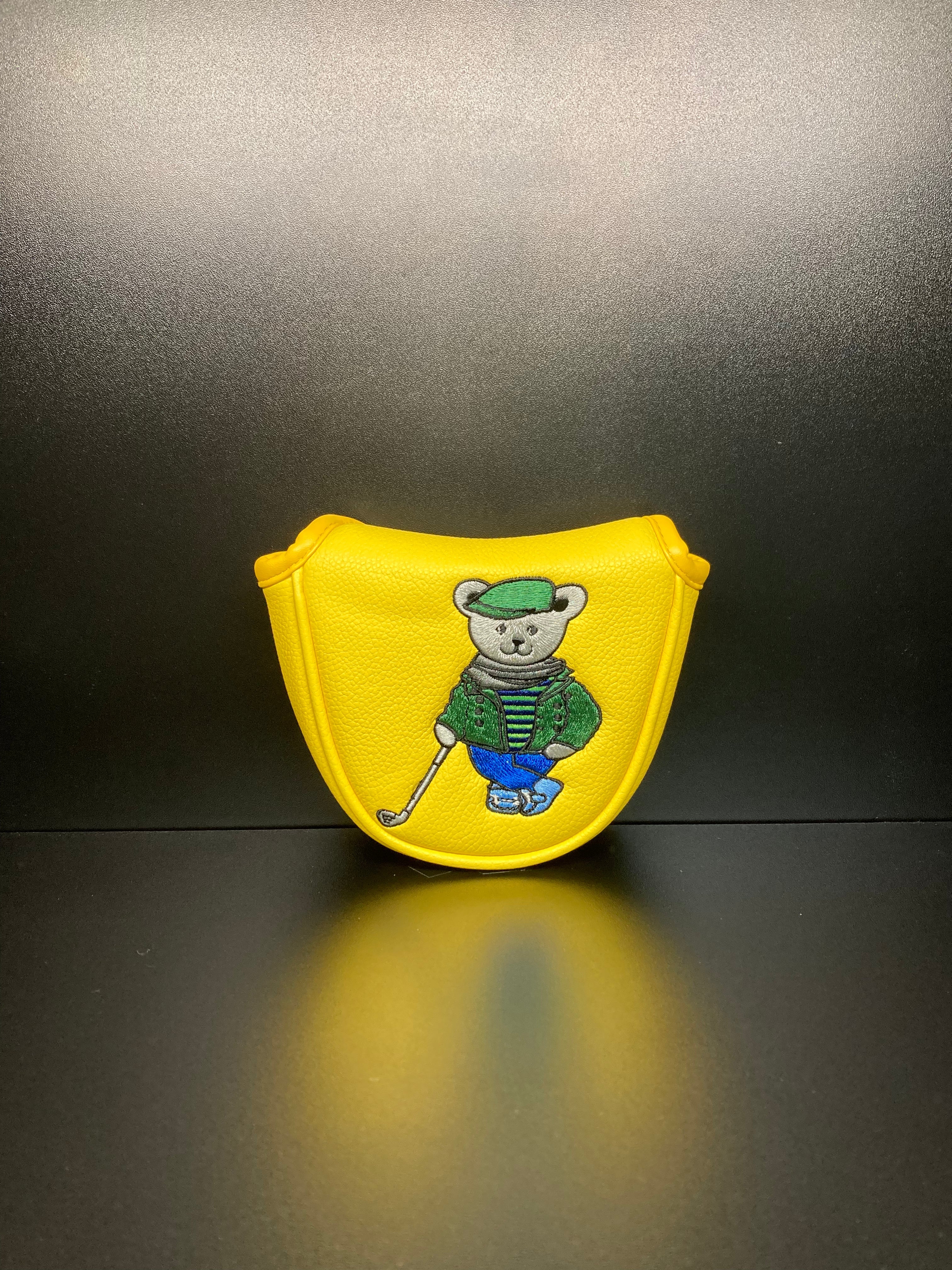 Golf club headcover shaped like a bear by ParWestGolf, featuring a plush, detailed bear face design.