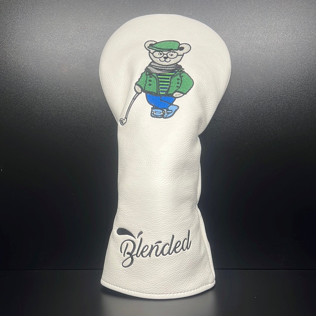 Soft Mr. Bear golf club headcover by ParWestGolf, featuring a plush bear design to protect golf clubs.