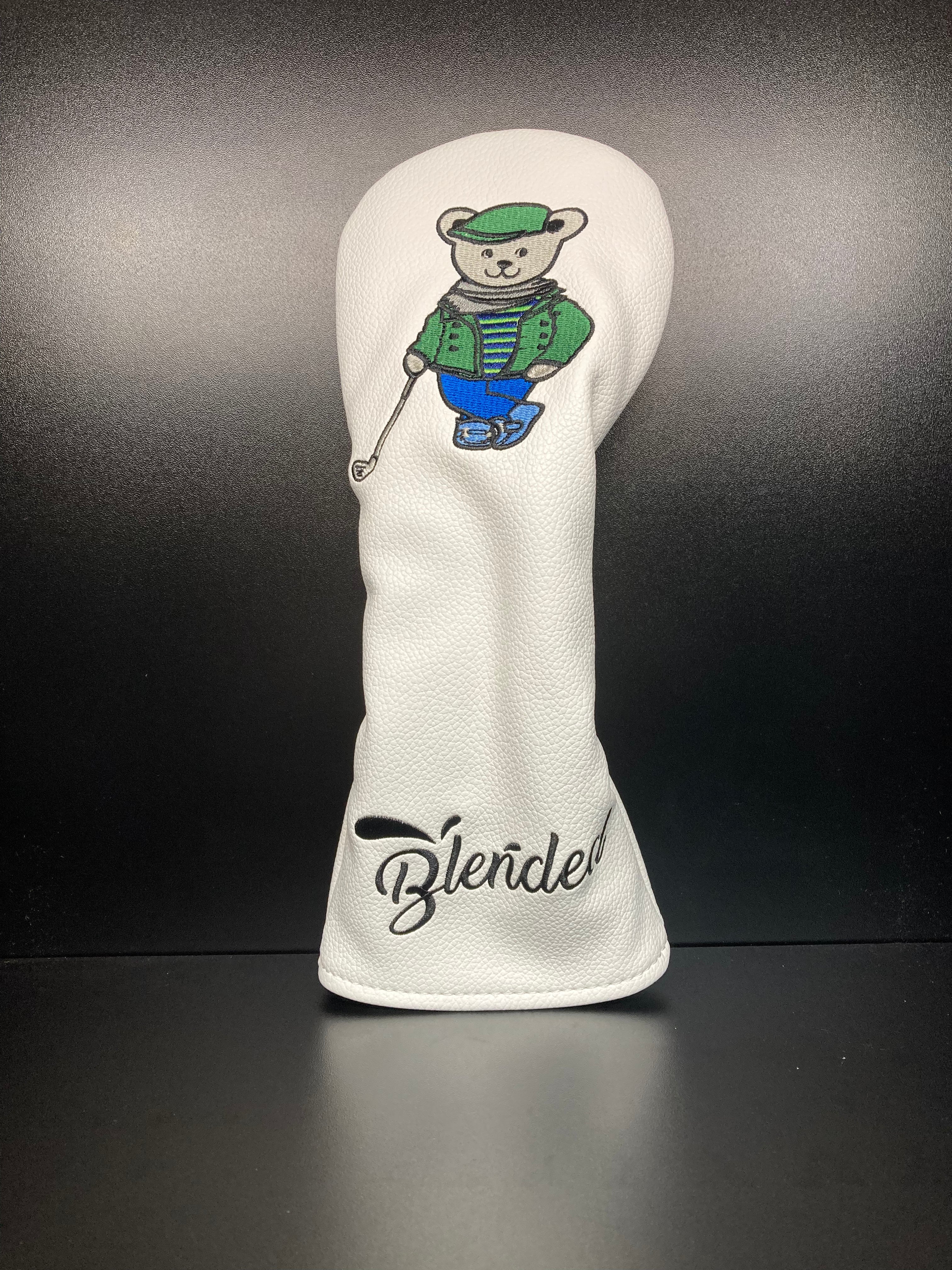 ParWestGolf Mr. Bear golf club headcover with plush bear design, soft fabric, and adjustable fit for protection and style.