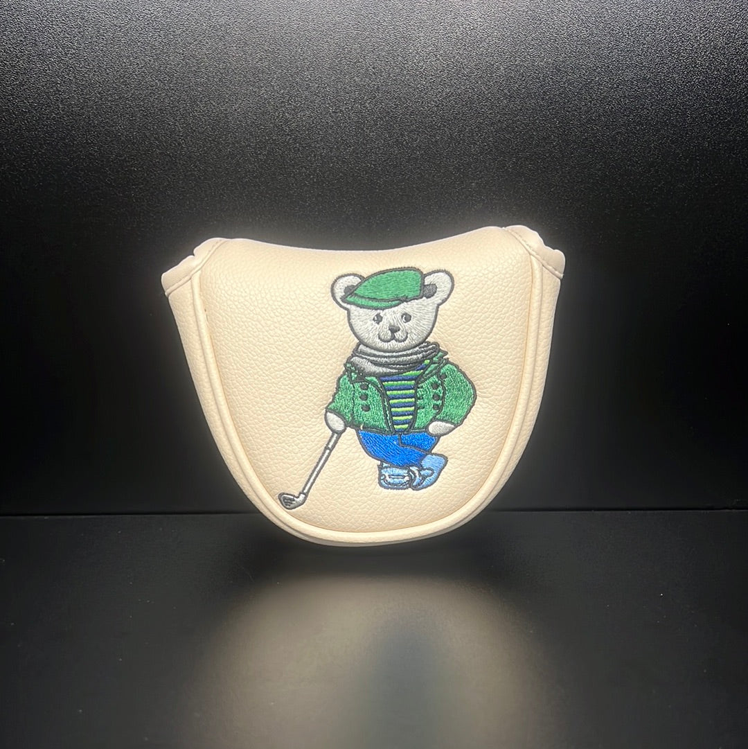 ParWestGolf Mr. Bear golf club headcover featuring a plush bear design for protection and style on the golf course.
