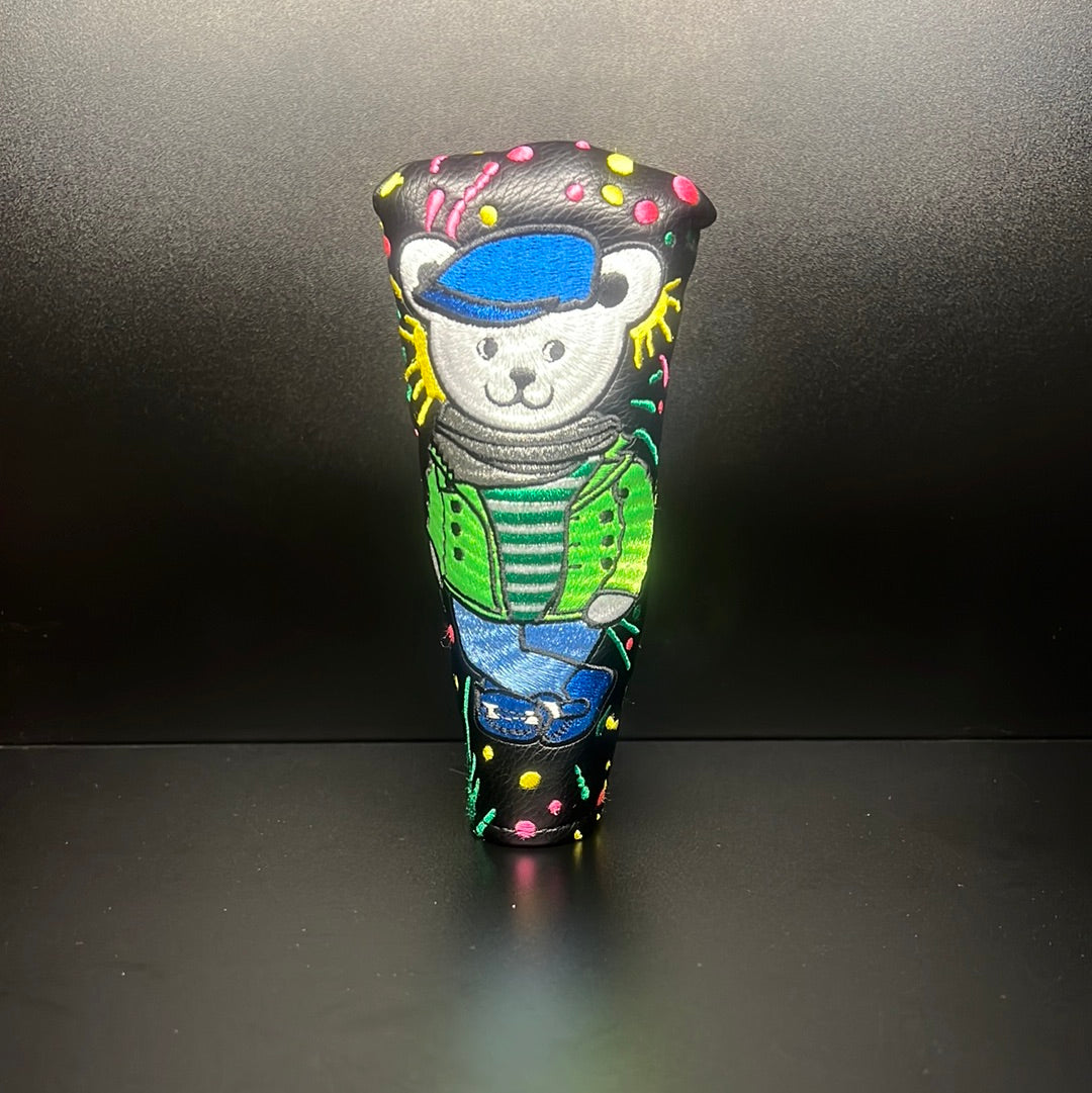 Mr. Bear golf club headcover by ParWestGolf, featuring a plush bear design for protecting golf clubs.