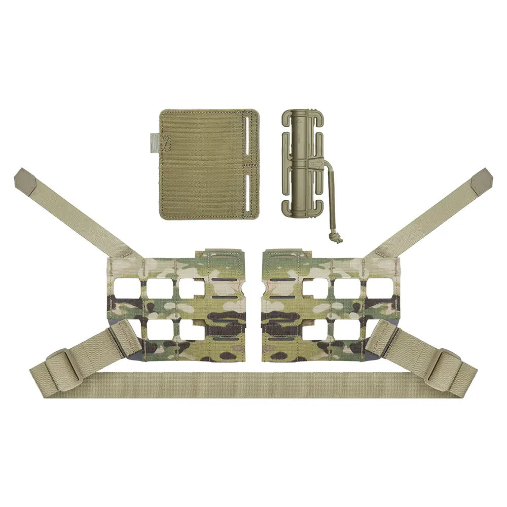 HCC Tactical Warfighter Wings tactical gear in MultiCam pattern, featuring lightweight, durable wing patches for military or tactical use.