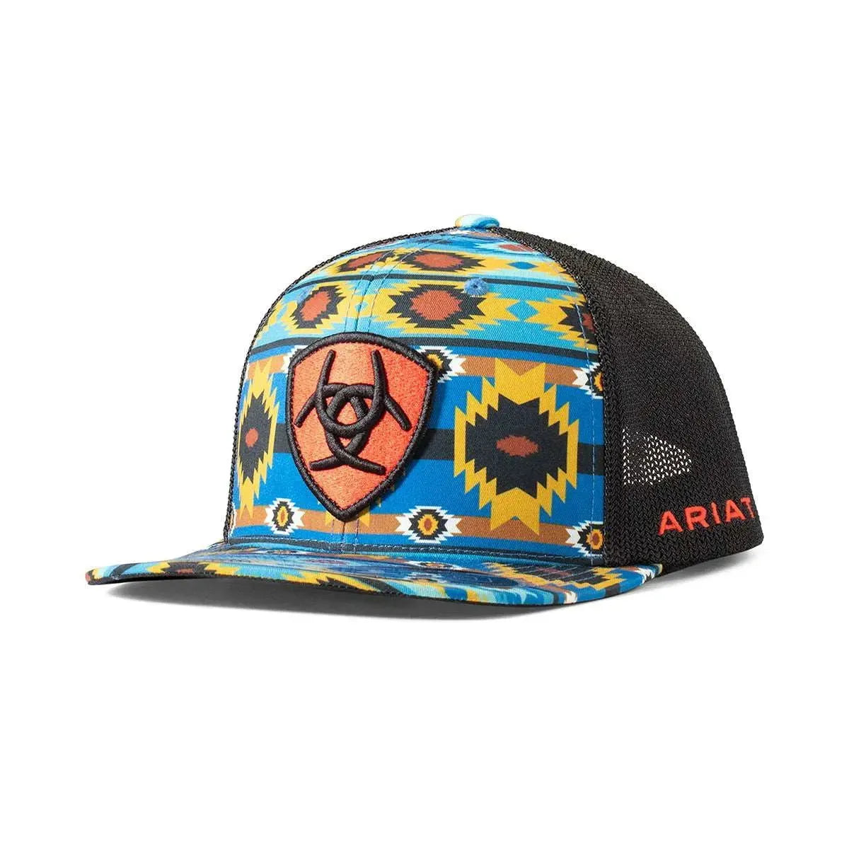 ARIAT Southwest Orange Shield (Black/Multi) - Trucker Cap - OVERLANDERS Outfitter