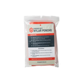 Emerge Survival Mylar Poncho spread out showing reflective silver surface designed for emergency weather protection.
