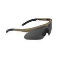 SwissEye® Raptor ballistic sunglasses with a sleek design and tinted lenses, ideal for tactical and outdoor use.