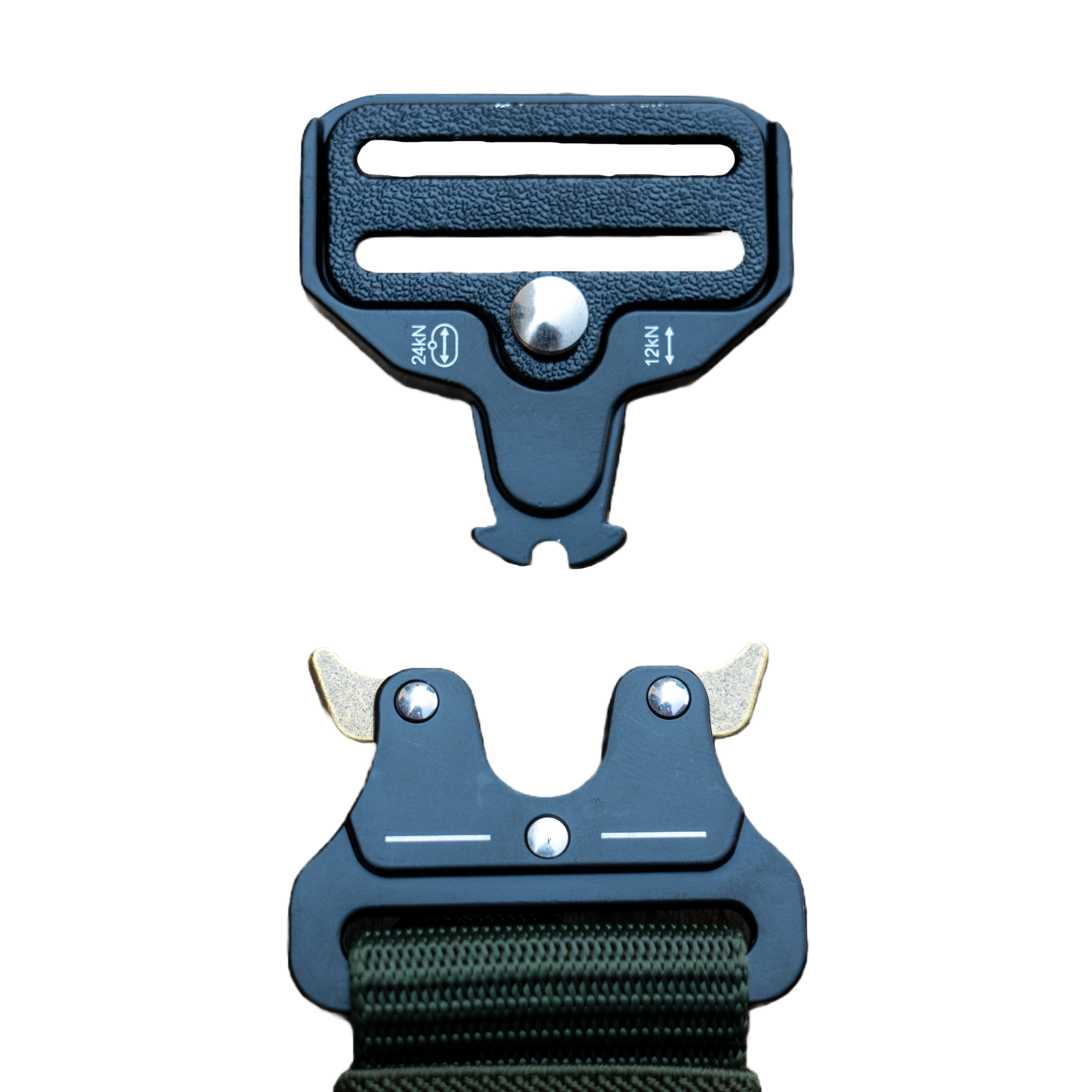 Canvas EDC Belt by Americana Pipedream Apparel, showcasing durable fabric and adjustable buckle in a neutral color.