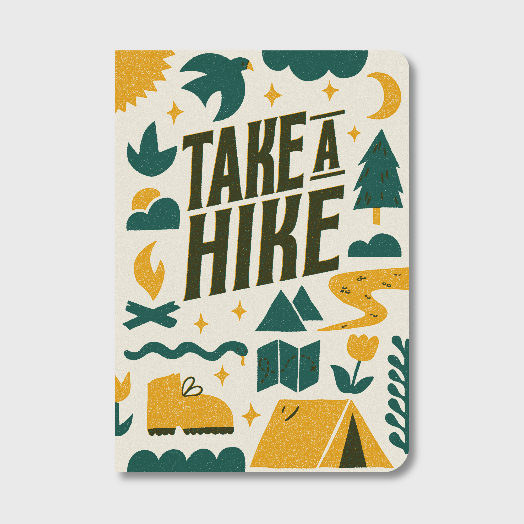 Take A Hike notebook by Pike Street Press featuring a nature-inspired cover design, ideal for journaling or note-taking.