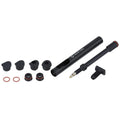 ZEITBIKE NEWMEN STREEM Aero Valve Kit for one wheel, spare part, with sleek black valve and components for road bike wheels.