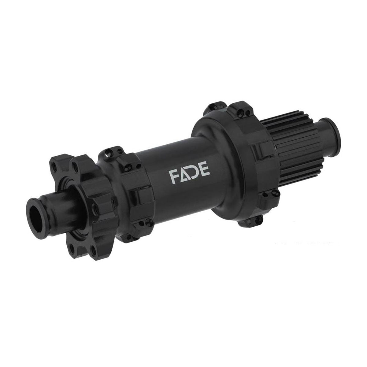 Rear Newmen Fade MTB hub by ZEITBIKE, showing the black bicycle hub with detailed components and branding for mountain biking.