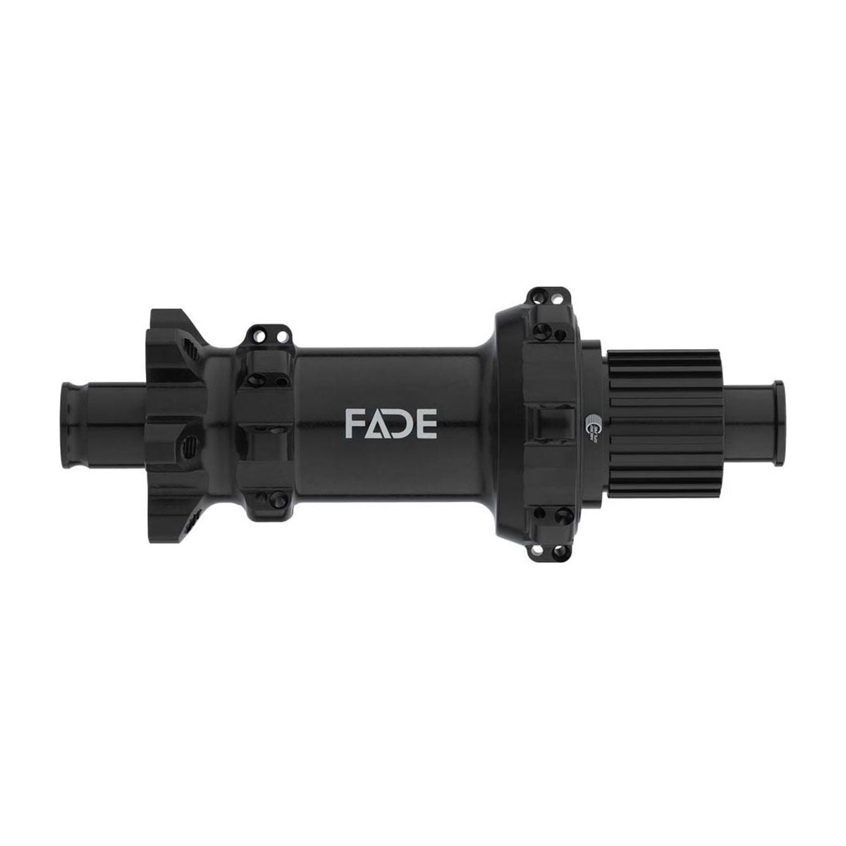 Rear fade MTB hub by NEWMEN, designed for mountain bike wheels, featuring durable construction and sleek black finish.