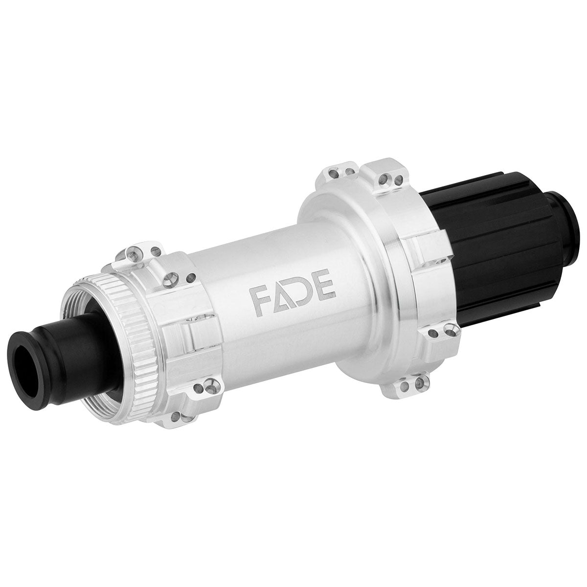 Rear MTB hub by ZEITBIKE featuring a sleek design, with branding visible on the black metal hub and flanges for wheel attachment.