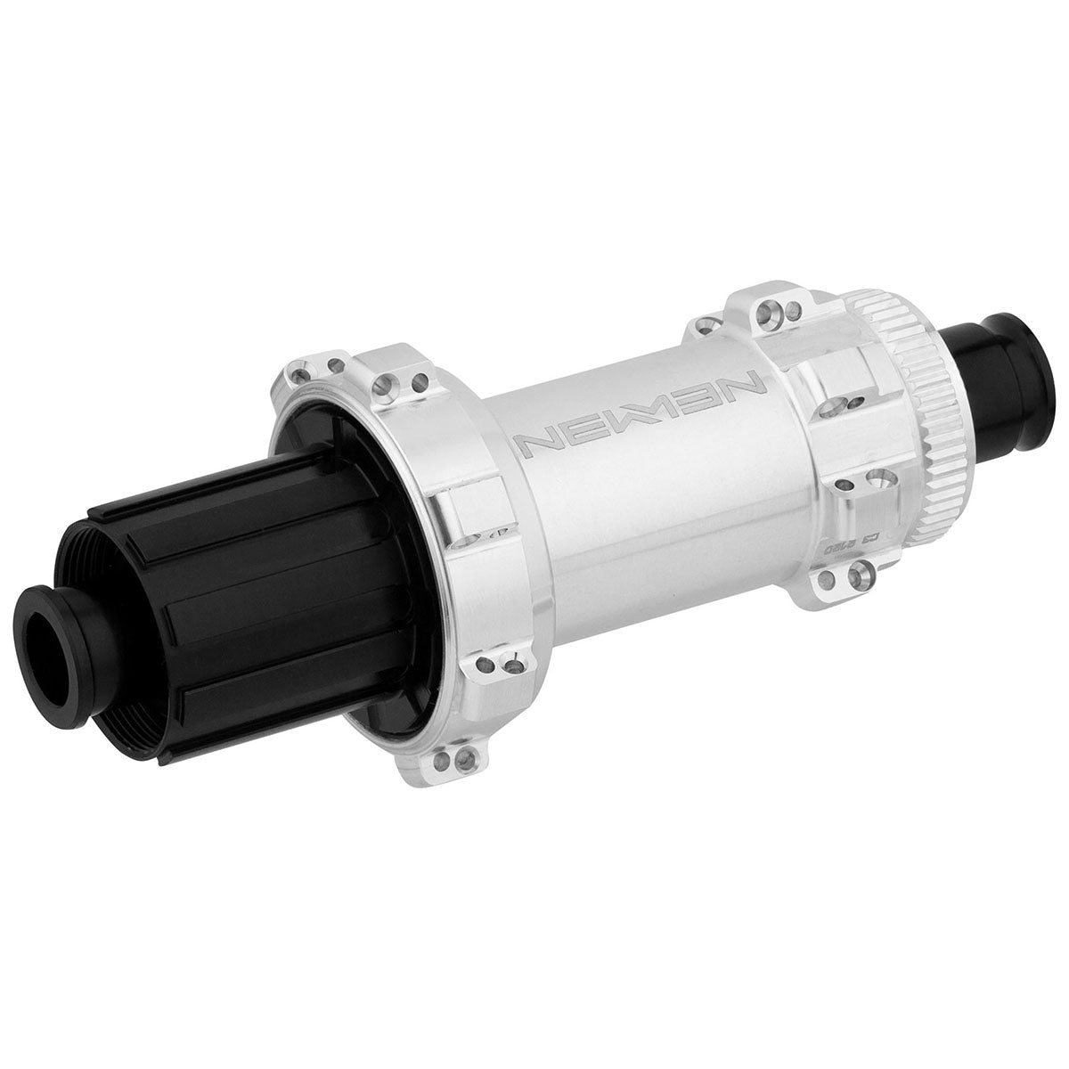 Rear fade MTB hub by NEWMEN, designed for ZEITBIKE bikes, featuring durable construction and sleek black finish.