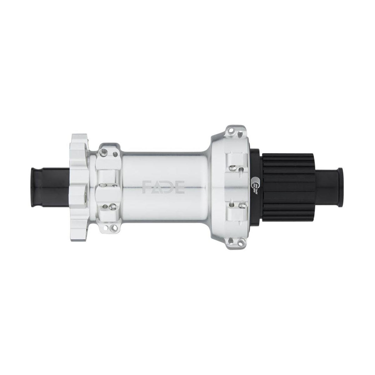 Rear fade MTB hub from Newmen by Zeitbike, featuring a sleek black design and durable construction for mountain biking.