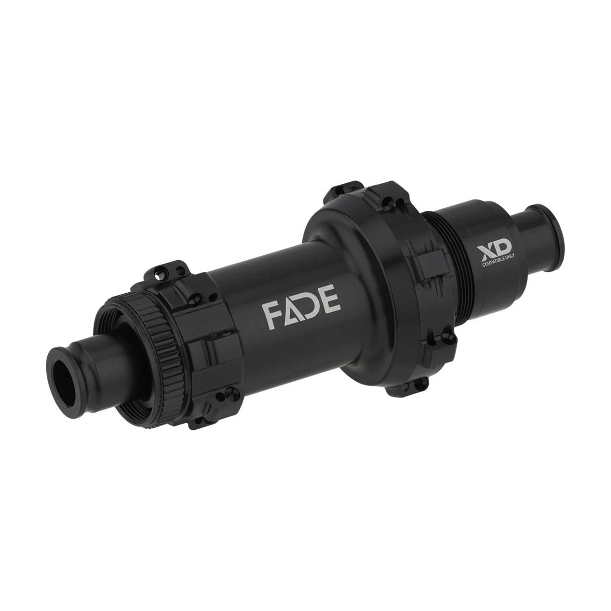 Rear Fade MTB hub by ZEITBIKE with black finish, showcasing the durable metal body and precise construction for mountain biking.
