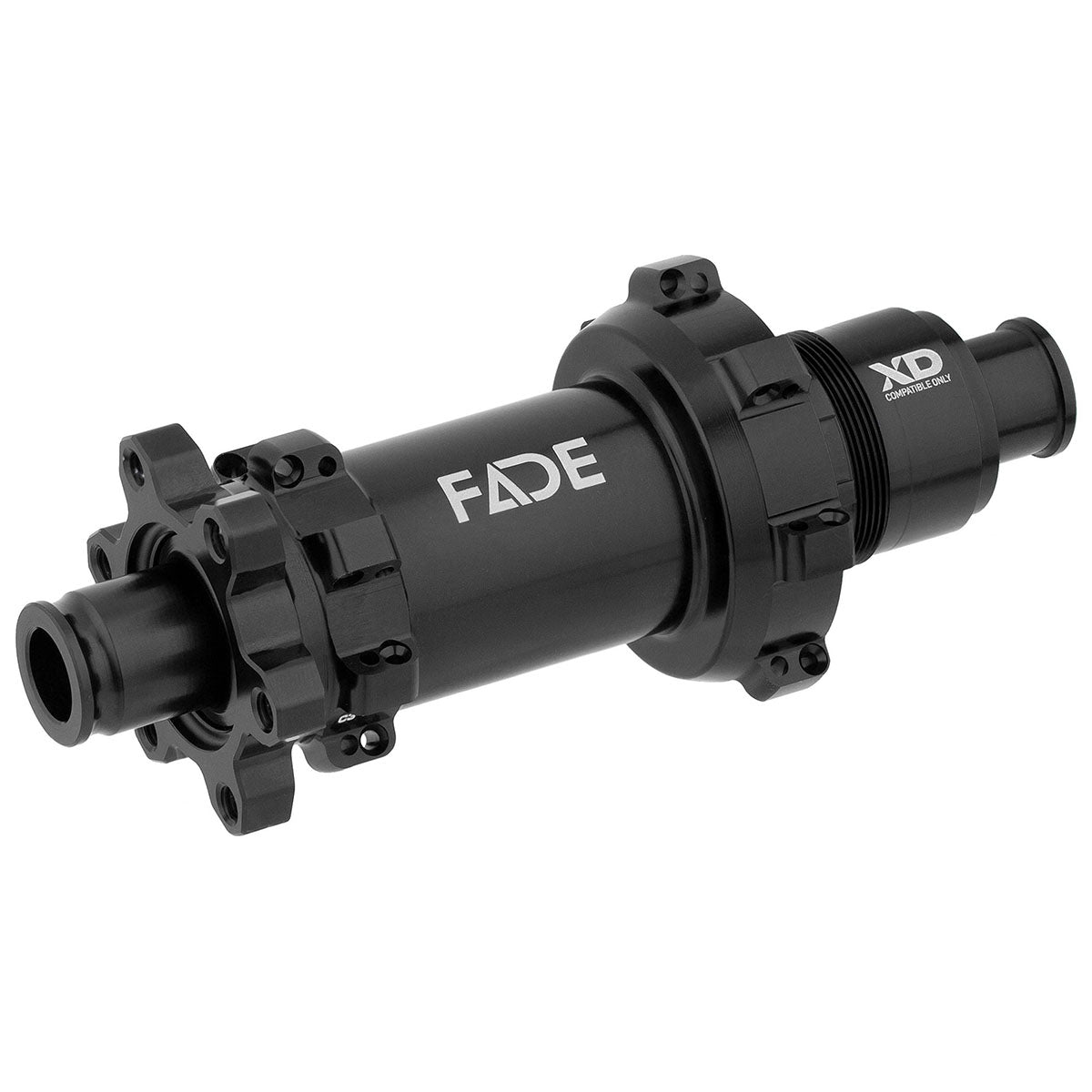 Rear MTB hub by ZEITBIKE, featuring NEWMEN Fade design, shown with detailed metal spokes and hub body for mountain biking.