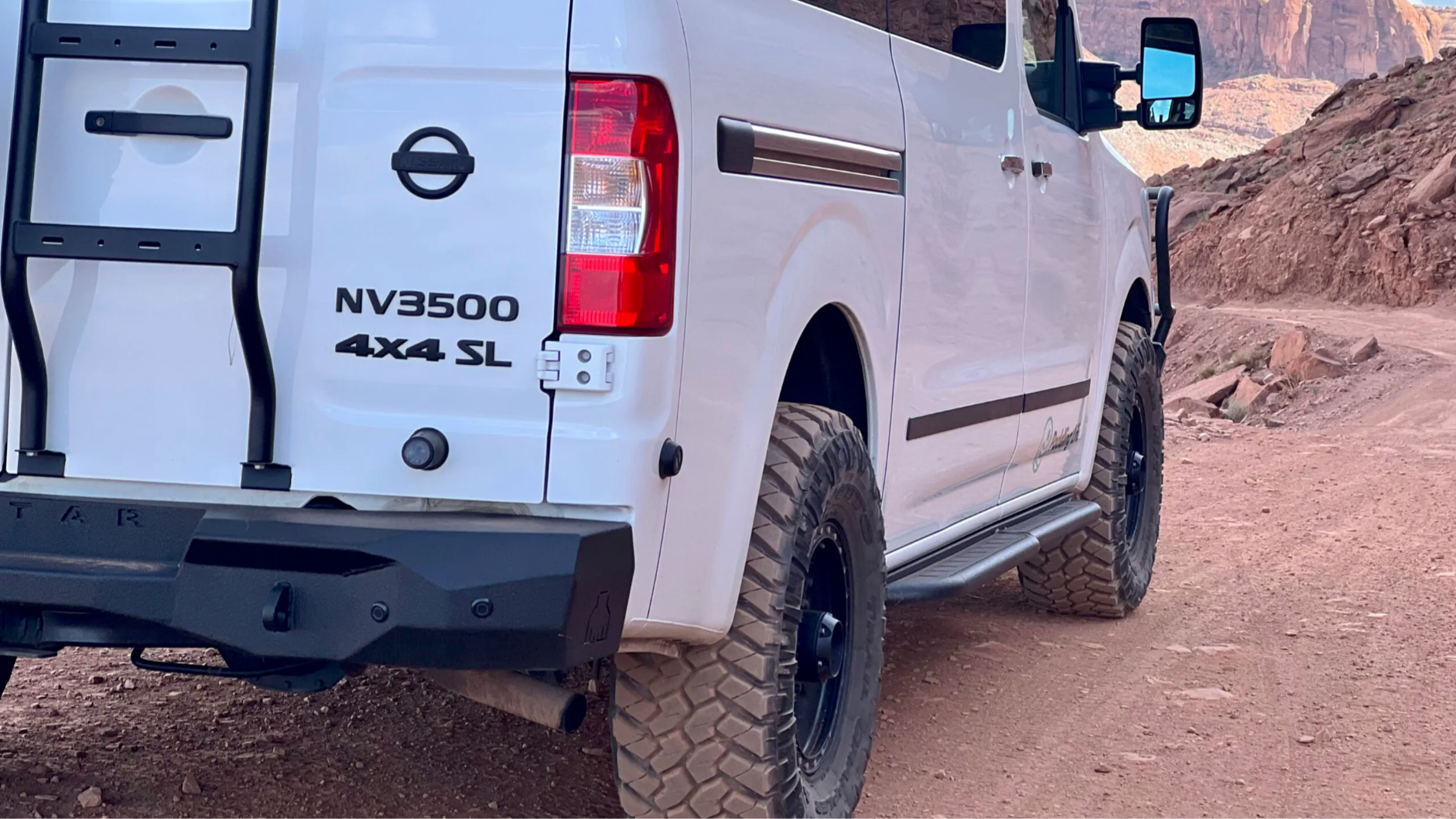 Avatar offroad NV3500 RockBody side steps for pickup trucks, sturdy steel step bars with textured surface for easy vehicle access
