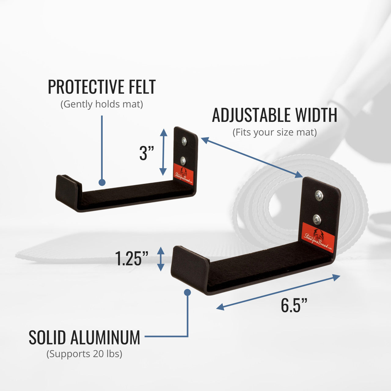 Serenity Yoga Mat Display | Minimalist Rack | Large - OVERLANDERS Outfitter