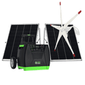 Nature's Generator Elite Gold WE System, portable renewable energy generator with digital display and power outlets.
