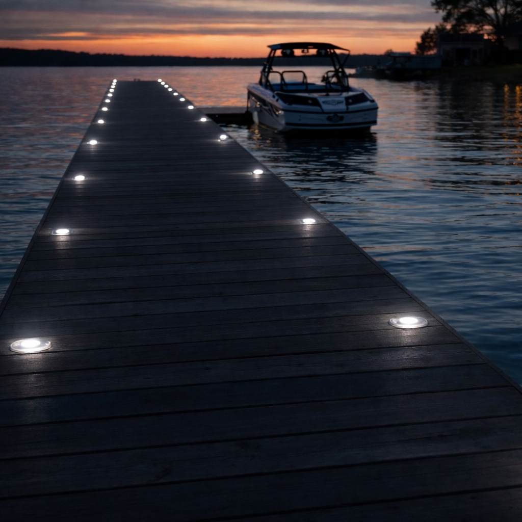 LED Dock & Deck Pods - Solar Powered Light Dots - We The Collective