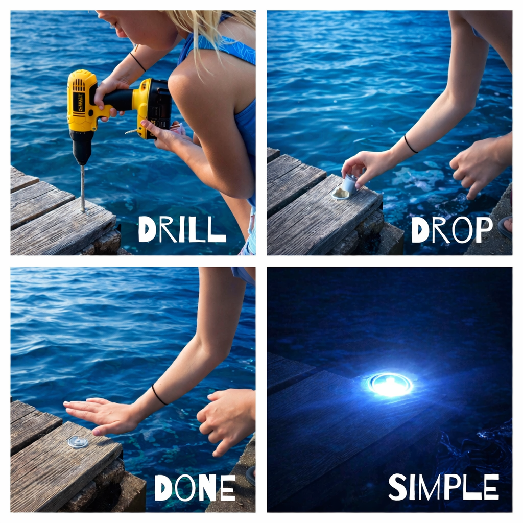 LED Dock & Deck Pods - Solar Powered Light Dots - We The Collective