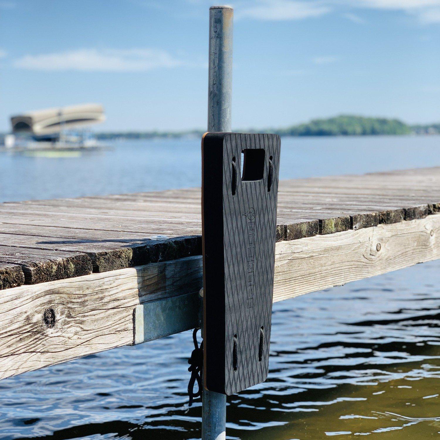 NautiFender flat boat fender by NautiCurl LLC, showing a durable, innovative boat bumper with a sleek design for marine protection.