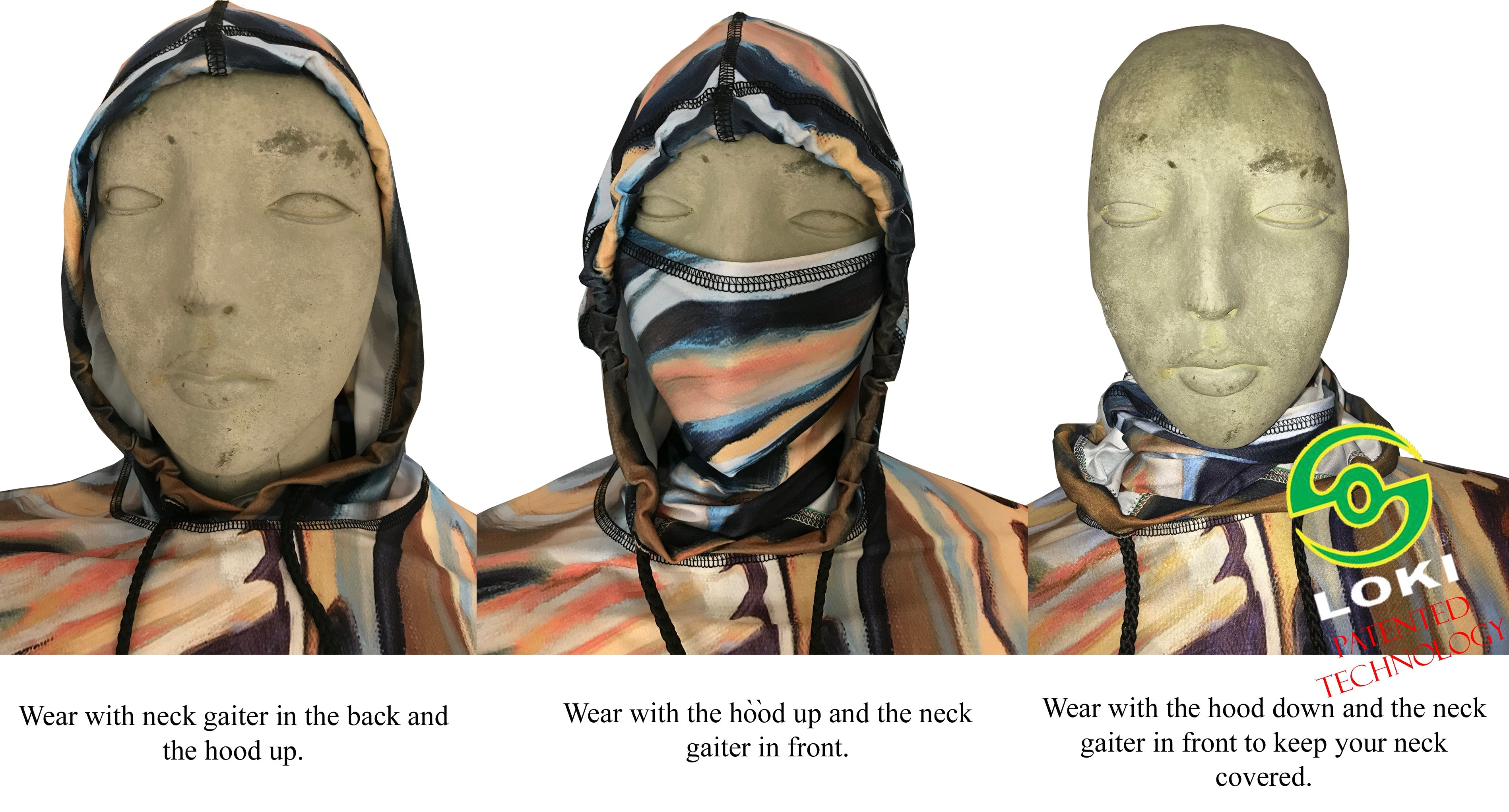 Three Bears Sun Protective Wildlife Graphic Hoodie - OVERLANDERS Outfitter