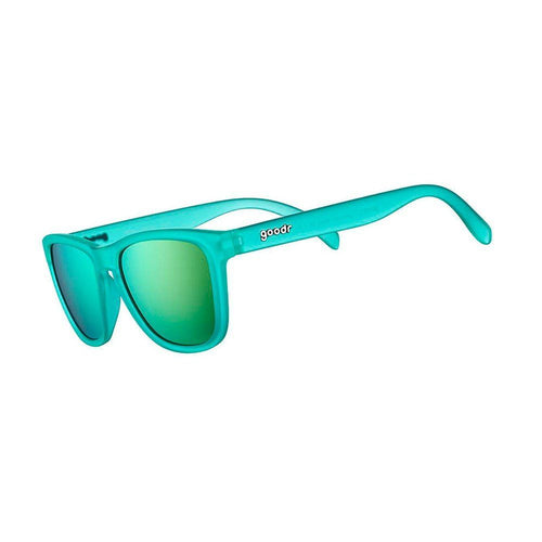 Rare Air Discs Nessy's Midnight Orgy OG polarized sunglasses with black frames and dark lenses, accessory for stylish eye protection.